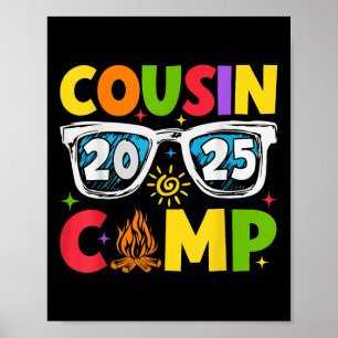 Póster Campamento de primos 2025 Vacaciones familiares Ca