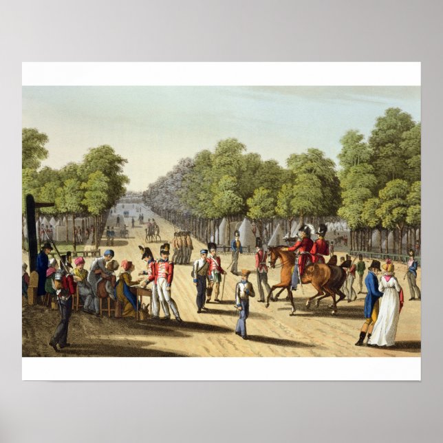 Póster Campamento del Ejército Británico en el Bois de Bo (Frente)