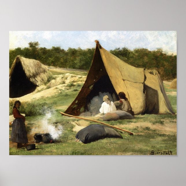 Póster Campamento indio (Frente)