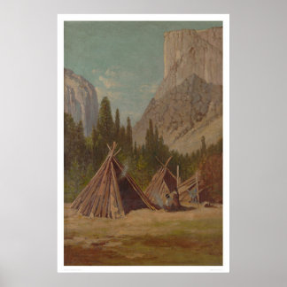 Póster Campamento indio en el Valle Yosemite (1189)