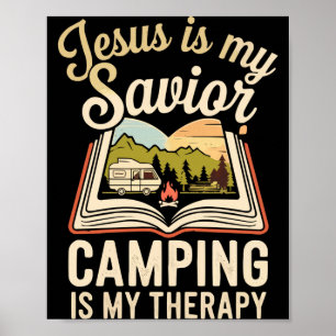 Póster Campamento jesucristo religión cristiano campista