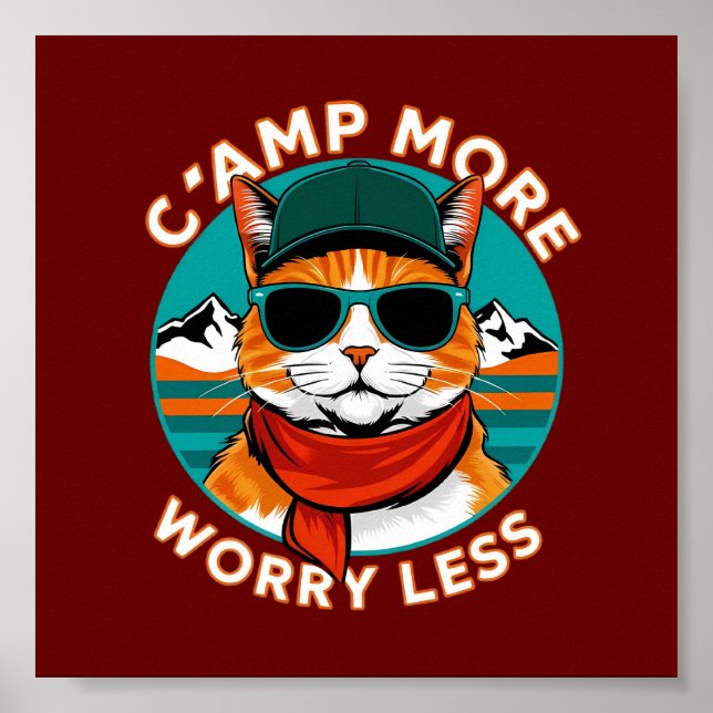Póster Campamento más preocupación menos (Frente)