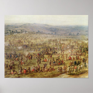 Póster Campamento militar