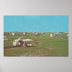 Póster Campamentos de Buxton. Bancos exteriores, NC