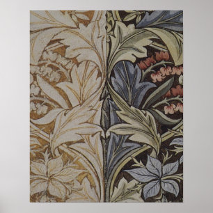 Póster Campana Botánica de Campanilla de William Morris