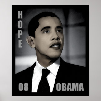 Póster Campaña de Barack Obama por la esperanza