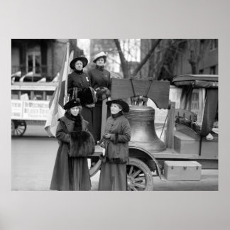 Póster Campana de la libertad por el sufragio: 1916