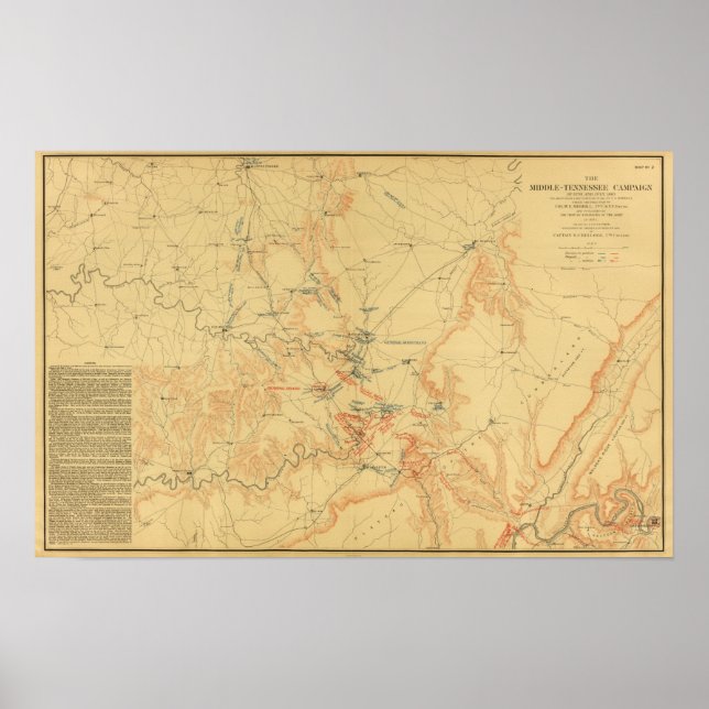 Póster Campaña de Medio Tennessee (Frente)