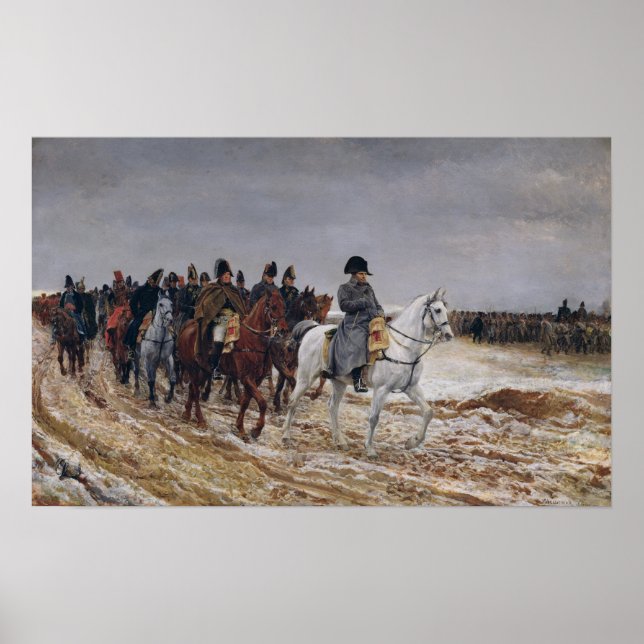 Póster Campaña de Napoleón en 1814, 1864 (Frente)