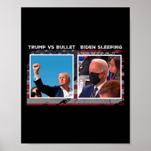 Póster Campaña electoral de EE. UU. 2024 trump Vs Bala