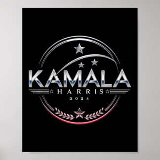 Póster Campaña electoral del presidente de Kamala 2024