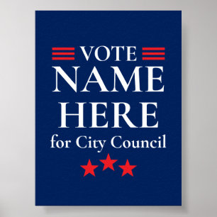 Póster Campaña Electoral Personalizada