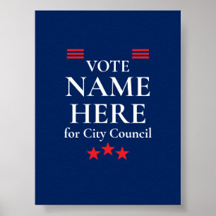 Póster Campaña Electoral Personalizada