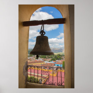 Póster Campana en una torre de iglesia, Cuba