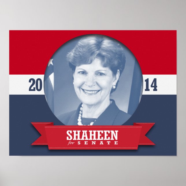 PÓSTER CAMPAÑA JEANNE SHAHEEN (Frente)