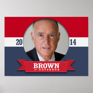 PÓSTER CAMPAÑA JERRY BROWN