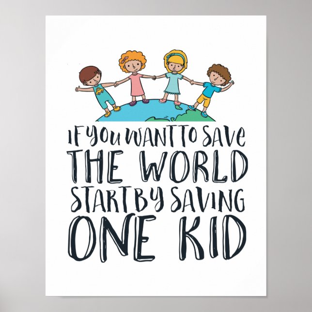 Póster Campaña para detener el maltrato infantil, sensibi (Frente)