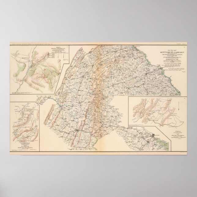 Póster Campaña por Gettysburg (Frente)