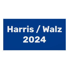 Póster Campaña Presidencial Harris/Walz 2024