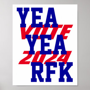 Póster Campaña RFK 2024 Robert Kennedy RFK Jr