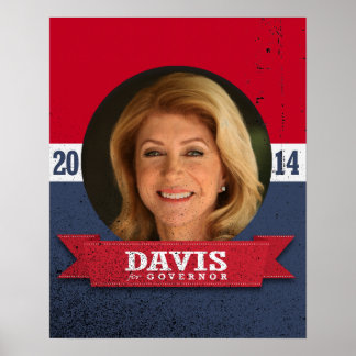 PÓSTER CAMPAÑA WENDY DAVIS
