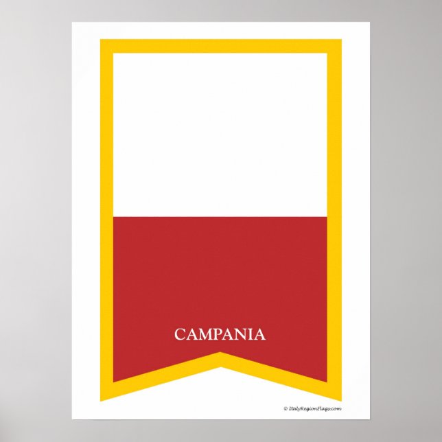Póster Campania Nápoles Región de Italia Poster (Frente)