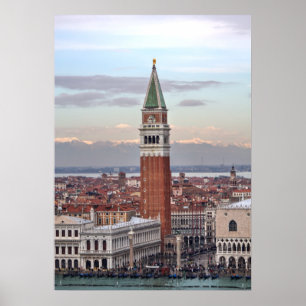 Póster Campanile di San Marco, Venecia Italia