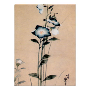 Póster Campanilla china, Hokusai Ukiyo-e