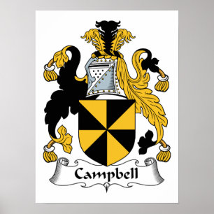 Póster Campbell Family Crest