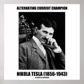 Póster Campeón actual alternativo Nikola Tesla