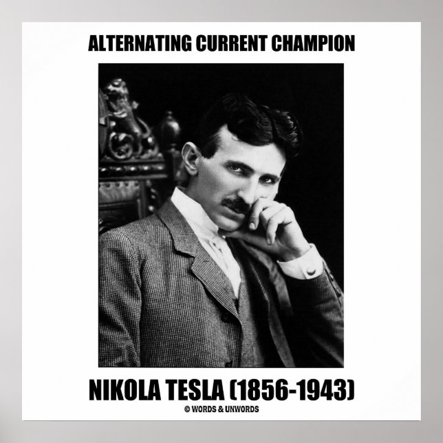 Póster Campeón actual alternativo Nikola Tesla (Frente)