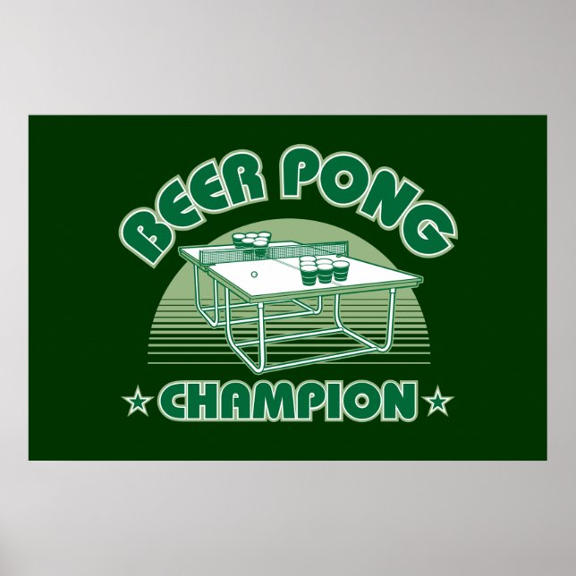 Póster Campeón de Beer Pong (Frente)
