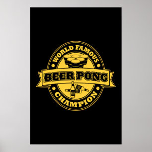 Póster Campeón de Beer Pong