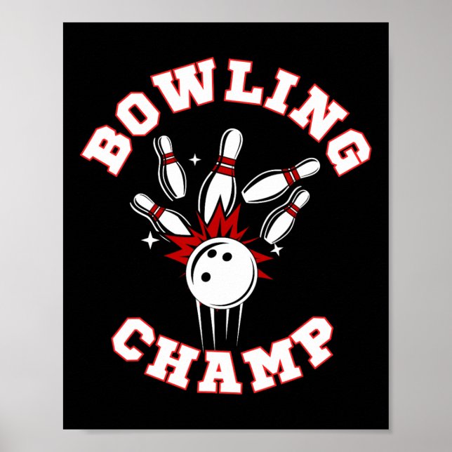 Póster Campeón de Bolos Champ  (Frente)