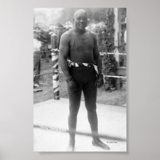 Póster Campeón de boxeo Jack Johnson