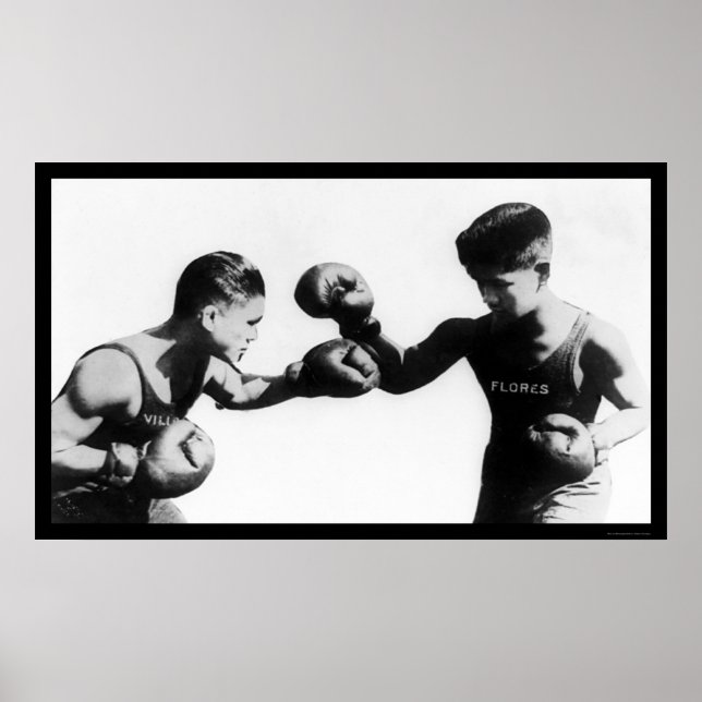 Póster Campeón de boxeo Pancho Villa 1922 (Frente)