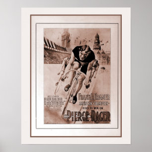Póster Campeón de ciclismo estadounidense de los años 190