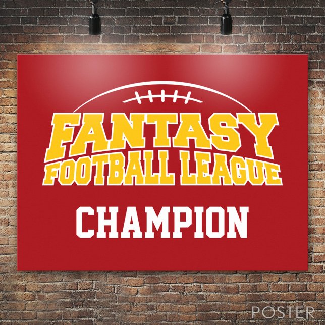 Póster Campeón de Fantasía (Custom Poster)