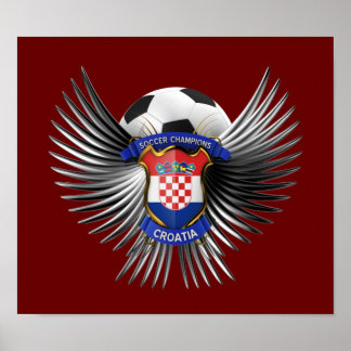 Póster Campeón de fútbol de Croacia