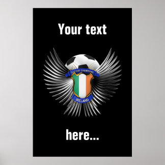 Póster Campeón de fútbol de Irlanda