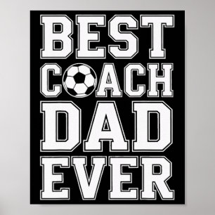 Póster Campeón de Fútbol Mejor Entrenador Papá Nunca Ment
