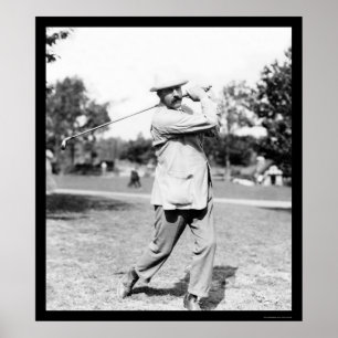 Póster Campeón de golf Ted Ray 1914