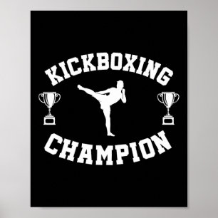Póster Campeón de Kickboxing