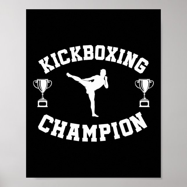 Póster Campeón de Kickboxing (Frente)