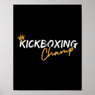 Póster Campeón de kickboxing