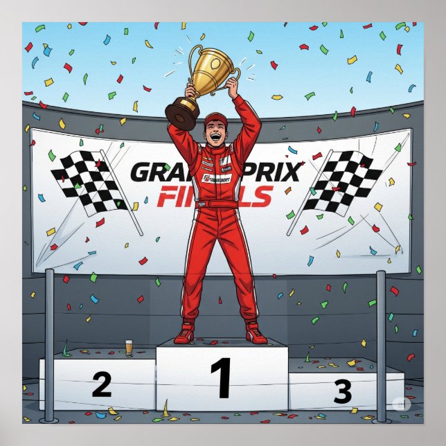 Póster Campeón de la Carreras (Frente)