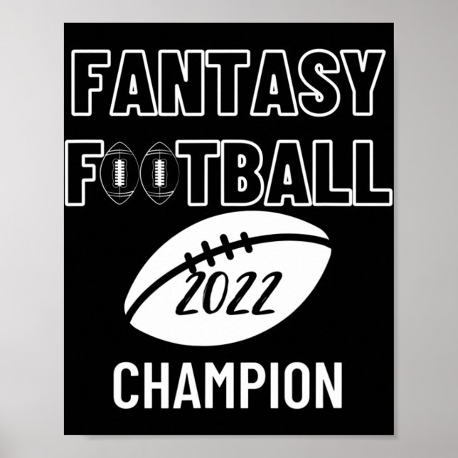 Póster Campeón de la Fantasy Football League 2022 Foot (Frente)