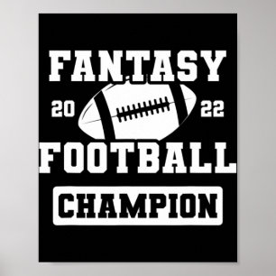 Póster Campeón de la Liga FFL Ganador de Cham Fantasy 202