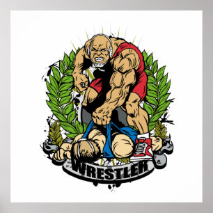 Póster Campeón de lucha