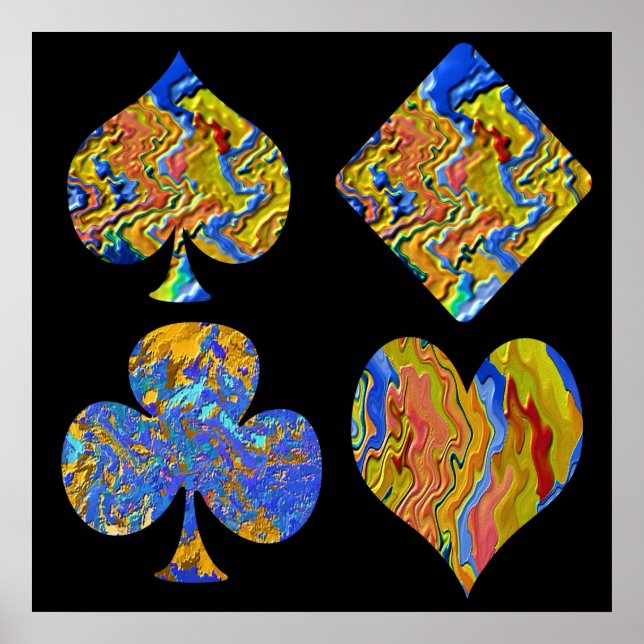 Póster Campeón de oro de póquer (Frente)